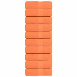 vidaXL Soap Towels 10 pcs Orange 30x30 cm 360 gsm 100% Cotton towel bath towel
