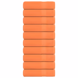 vidaXL Shower Towels 10 pcs Orange 70x140 cm 360 gsm 100% Cotton towel