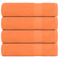 vidaXL Bath Towels 4 pcs Orange 100x150 cm 360 gsm 100% Cotton towel