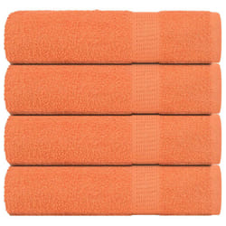 vidaXL Bath Towels 4 pcs Orange 100x150 cm 360 gsm 100% Cotton towel