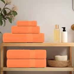 vidaXL Bath Towels 4 pcs Orange 100x150 cm 360 gsm 100% Cotton towel