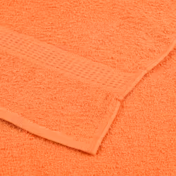 vidaXL Bath Towels 10 pcs Orange 100x150 cm 360 gsm 100% Cotton towel - Additional view 4