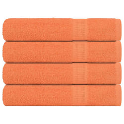 vidaXL Sauna Towels 4 pcs Orange 80x200 cm 360 gsm 100% Cotton towel