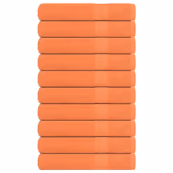 vidaXL Sauna Towels 10 pcs Orange 80x200 cm 360 gsm 100% Cotton towel
