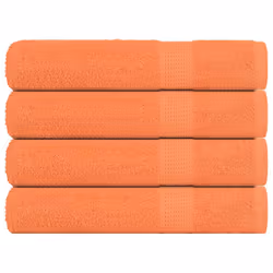 vidaXL Towels 4 pcs Orange 100x200 cm 360 gsm 100% Cotton towel on beach