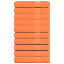vidaXL Towels 10 pcs Orange 100x200 cm 360 gsm 100% Cotton towel on beach