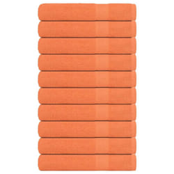vidaXL Towels 10 pcs Orange 100x200 cm 360 gsm 100% Cotton towel on beach