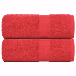 vidaXL Towels Kitchen Tea Towel Dish Towel Wash Towel 360 gsm 100% Cotton - red, 30 x 30 cm