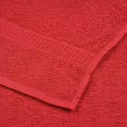 vidaXL Towels Kitchen Tea Towel Dish Towel Wash Towel 360 gsm 100% Cotton - red, 30 x 30 cm - Additional view 4