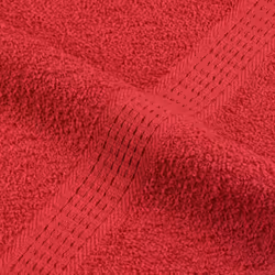 vidaXL Towels 10 pcs Red 100x200 cm 360 gsm 100% Cotton towel on beach - Additional view 5