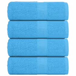 vidaXL Soap Towels 4 pcs Turquoise 30x30 cm 360 gsm 100% Cotton towel
