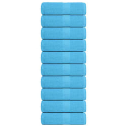 vidaXL Soap Towels 10 pcs Turquoise 30x30 cm 360 gsm 100% Cotton towel
