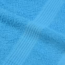 vidaXL Soap Towels 10 pcs Turquoise 30x30 cm 360 gsm 100% Cotton towel - Additional view 5