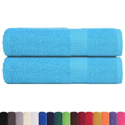 vidaXL 2 Piece Turquoise Shower Towels 70 x 140 cm 360 g/m 100% Cotton