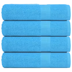 vidaXL Bath Towels 4 pcs Turquoise 100x150 cm 360 gsm 100% Cotton towel