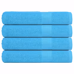 vidaXL Towels 4 pcs Turquoise 100x200 cm 360 gsm 100% Cotton towel on beach