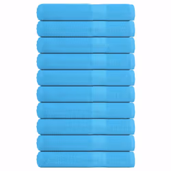 vidaXL Towels 10 pcs Turquoise 100x200 cm 360 gsm 100% Cotton towel on beach