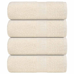 vidaXL Soap Towels 4 pcs Cream 30x30 cm 360 gsm 100% Cotton towel bath towel