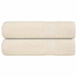 vidaXL Towels Kitchen Tea Towel Dish Towel Wash Towel 360 gsm 100% Cotton - cream, 50 x 100 cm