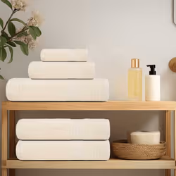 vidaXL Towels Kitchen Tea Towel Dish Towel Wash Towel 360 gsm 100% Cotton - cream, 70 x 140 cm - Additional view 2