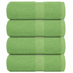 vidaXL Guest Towels 4 pcs Apple Green 30x50 cm 360 gsm 100% Cotton towel