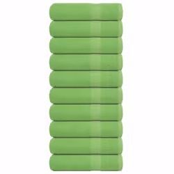 vidaXL Shower Towels 10 pcs Apple Green 70x140 cm 360 gsm 100% Cotton towel