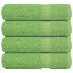 vidaXL Bath Towels 4 pcs Apple Green 100x150 cm 360 gsm 100% Cotton towel