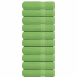 vidaXL Bath Towels 10 pcs Apple Green 100x150 cm 360 gsm 100% Cotton towel