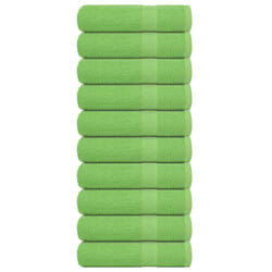 vidaXL Bath Towels 10 pcs Apple Green 100x150 cm 360 gsm 100% Cotton towel