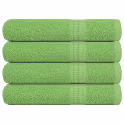 vidaXL Towels 4 pcs Apple Green 100x200 cm 360 gsm 100% Cotton towel on beach