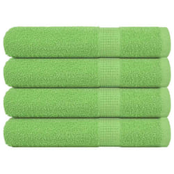 vidaXL Towels 4 pcs Apple Green 100x200 cm 360 gsm 100% Cotton towel on beach