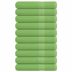 vidaXL Towels 10 pcs Apple Green 100x200 cm 360 gsm 100% Cotton towel on beach
