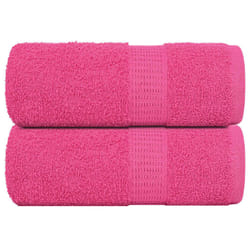 vidaXL Towels Kitchen Tea Towel Dish Towel Wash Towel 360 gsm 100% Cotton - pink, 30 x 30 cm