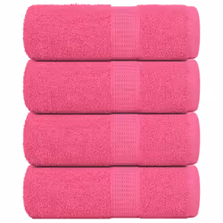 vidaXL Guest Towels 4 pcs Pink 30x50 cm 360 gsm 100% Cotton towel face towel