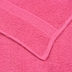vidaXL Towels Kitchen Tea Towel Dish Towel Wash Towel 360 gsm 100% Cotton - pink, 70 x 140 cm - Additional view 4