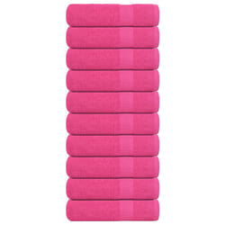 vidaXL Bath Towels 10 pcs Pink 100x150 cm 360 gsm 100% Cotton towel