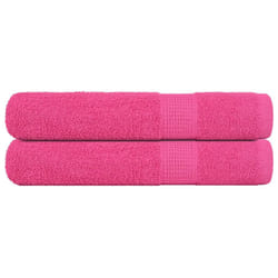 vidaXL Towels Kitchen Tea Towel Dish Towel Wash Towel 360 gsm 100% Cotton - pink, 80 x 200 cm
