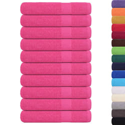vidaXL Sauna Towels Pack of 10 Pink 80 x 200 cm 360 g/m 100% Cotton