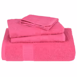 vidaXL Sauna Towels Pack of 10 Pink 80 x 200 cm 360 g/m 100% Cotton