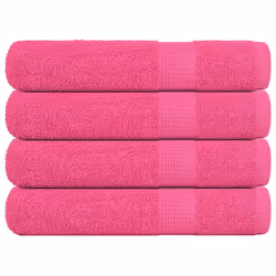 vidaXL Towels 4 pcs Pink 100x200 cm 360 gsm 100% Cotton towel on beach