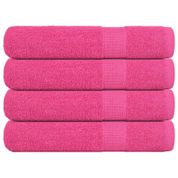 vidaXL Towels 4 pcs Pink 100x200 cm 360 gsm 100% Cotton towel on beach