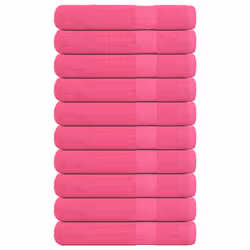 vidaXL Towels 10 pcs Pink 100x200 cm 360 gsm 100% Cotton towel on beach