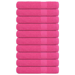 vidaXL Towels 10 pcs Pink 100x200 cm 360 gsm 100% Cotton towel on beach