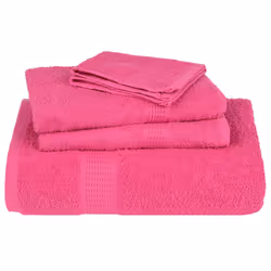 vidaXL Towels 10 pcs Pink 100x200 cm 360 gsm 100% Cotton towel on beach - Additional view 6