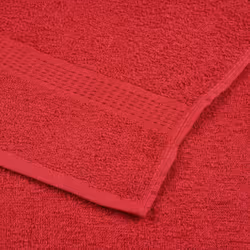 vidaXL Towel Set 6 Piece Tea Towel Hand Towel Wash Towel 360 gsm 100% Cotton - red