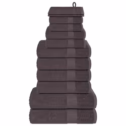 vidaXL Towel Set Washroom Tea Towel Hand Towel Wash Towel 360 gsm 100% Cotton - anthracite