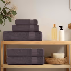vidaXL Towel Set Washroom Tea Towel Hand Towel Wash Towel 360 gsm 100% Cotton - anthracite