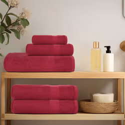 vidaXL Towel Set Washroom Tea Towel Hand Towel Wash Towel 360 gsm 100% Cotton - bordeaux
