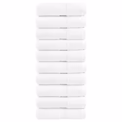 vidaXL Premium Soap Towels Hand Bath Towel 4 pcs Pink 600 gsm 100% Cotton - white, 30 x 30 cm/ 10 pcs