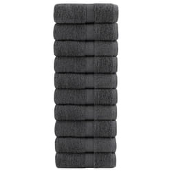 vidaXL Premium Hand Towels Shower Bath Towel Cream 600 gsm 100% Cotton - anthracite, 30 x 50 cm/ 10 pcs